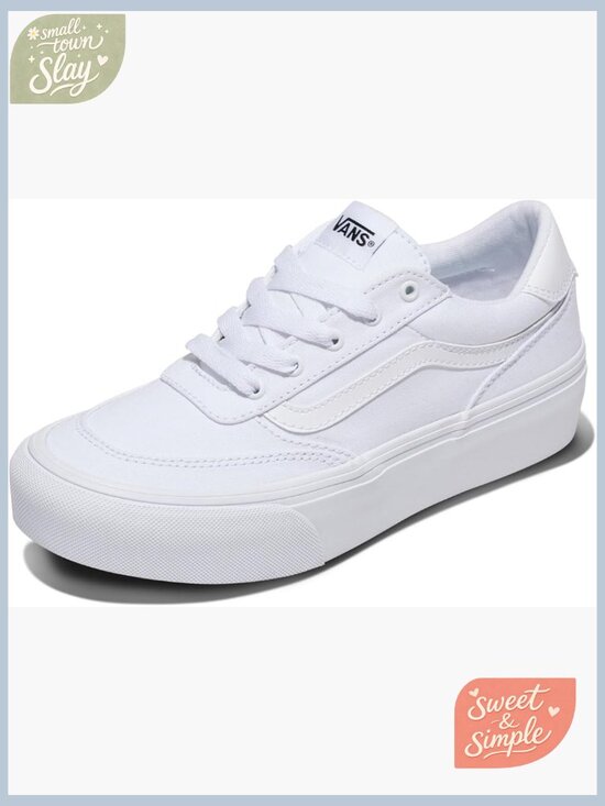 Shoes - Low-top platform sneaker with canvas upper and signature waffle outsole